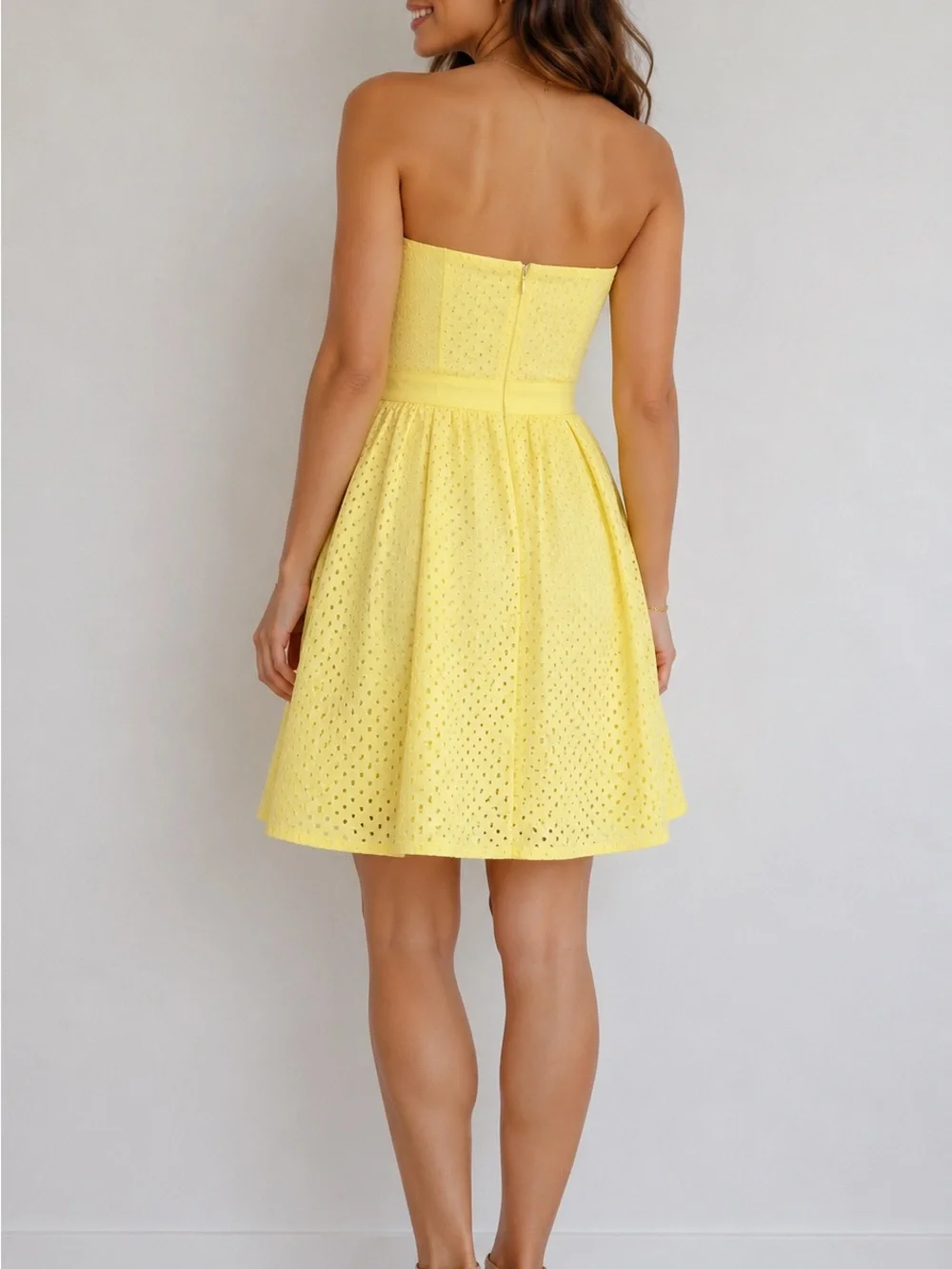 BANANA REPUBLIC EMBROIDERED EYELET DRESS - Picture 5 of 6